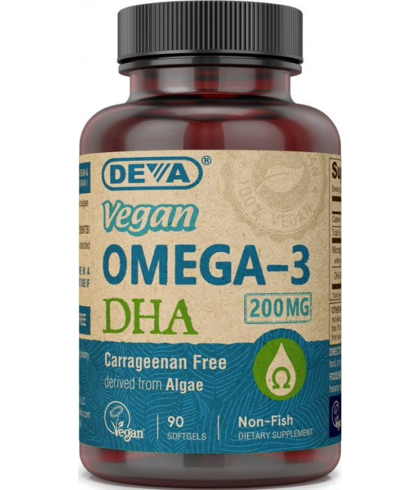 VEGAN OMEGA-3 DHA SOFTGELS (GELATIN-FREE)