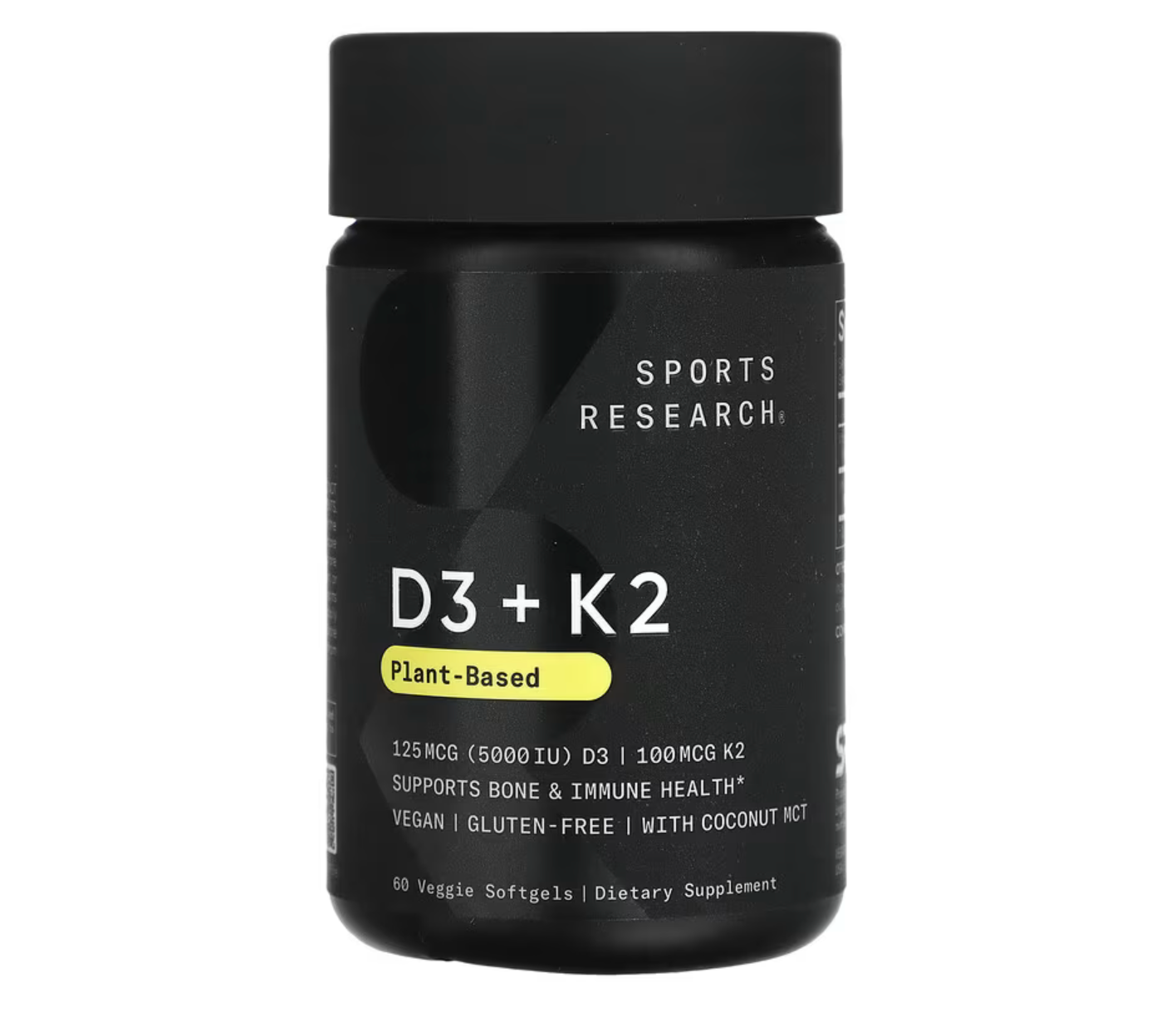 D3 + K2, Plant Based, 60 Veggie Softgels