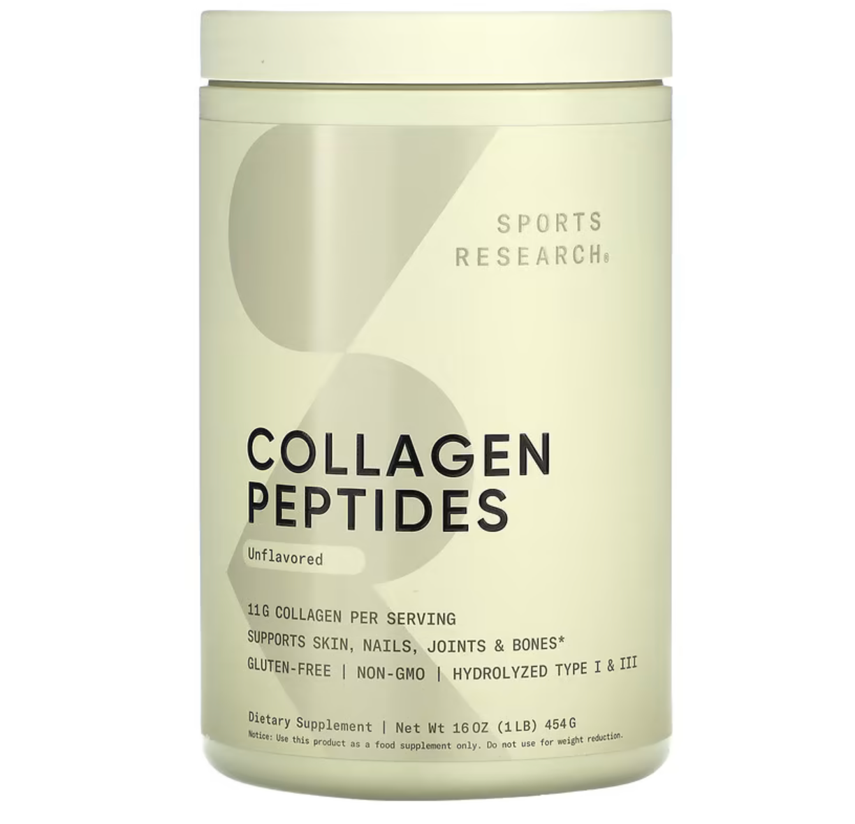 Collagen Peptides, Unflavored, 1 lb (454 g)