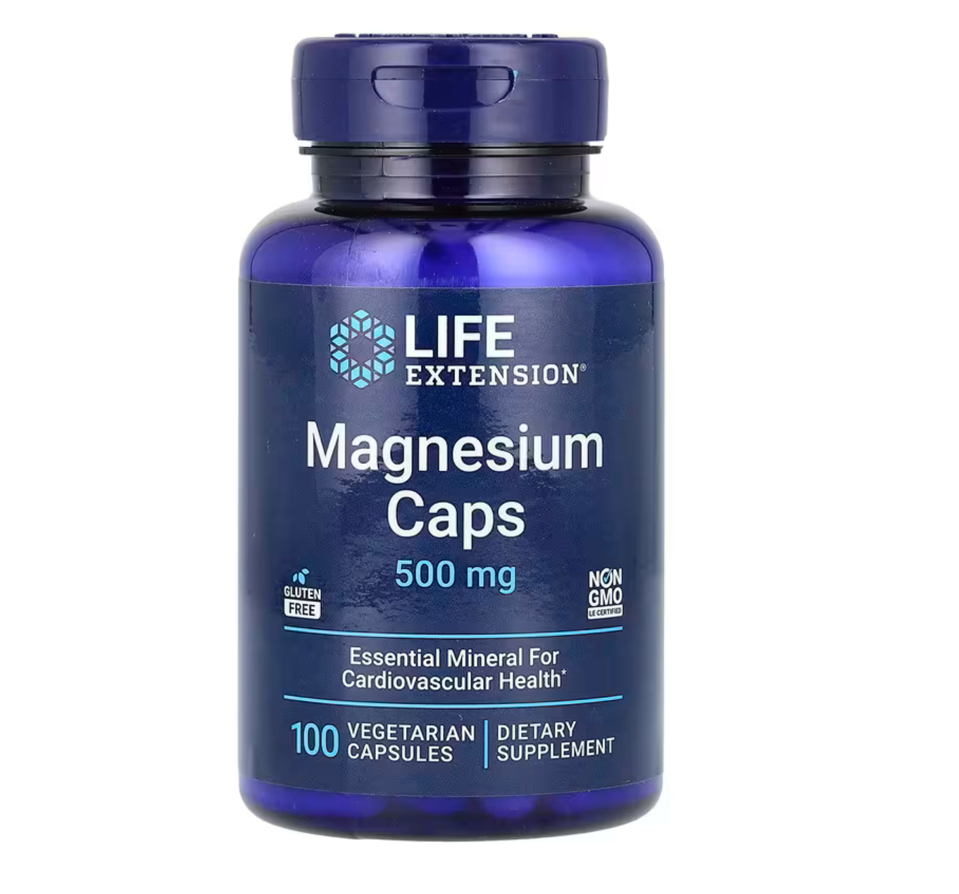 Magnesium Caps, 500 mg, 100 Vegetarian Capsules