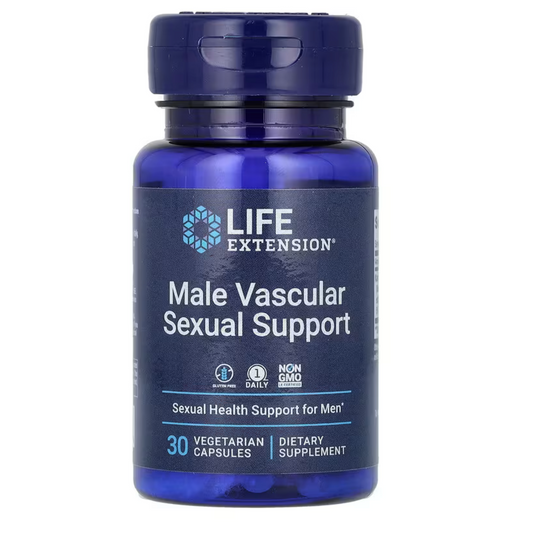 Male Vascular Sexual Support, 30 Vegetarian Capsules