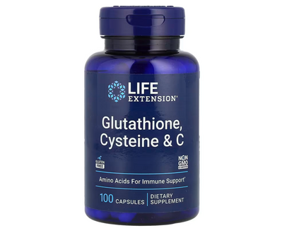 Glutathione, Cysteine & C, 100 Capsules