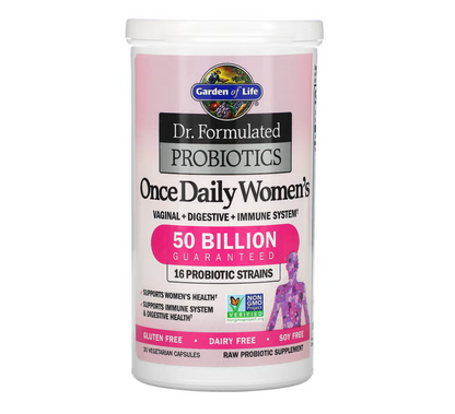 Dr. Formulated Probiotics, Once Daily Women's, 50 Billion, 30 Vegetarian Capsules