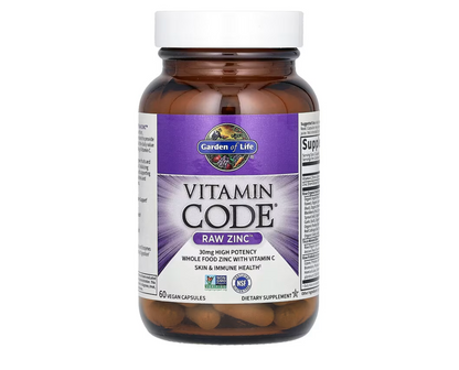 Vitamin Code, RAW Zinc, 60 Vegan Capsules