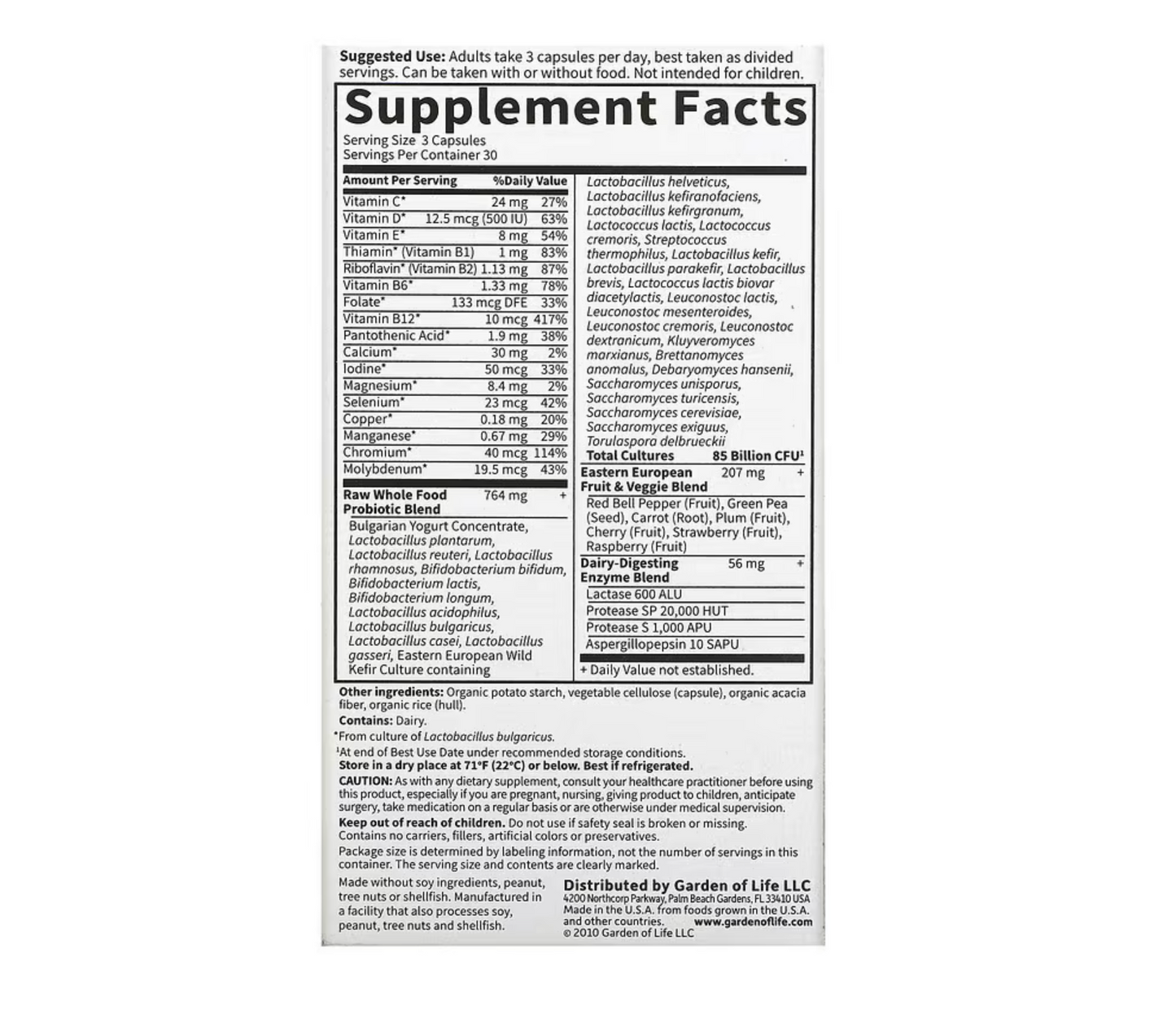 RAW Probiotics, Women, 85 Billion, 90 Vegetarian Capsules (28.33 Billion Live Cultures per Capsule)