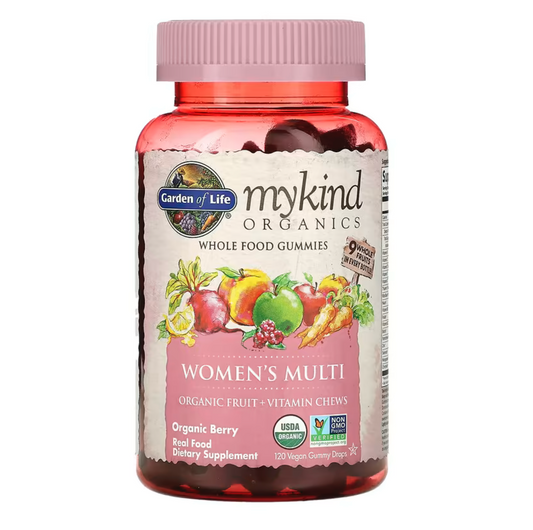 MyKind Organics, Women's Multi, Organic Berry, 120 Vegan Gummy Drops