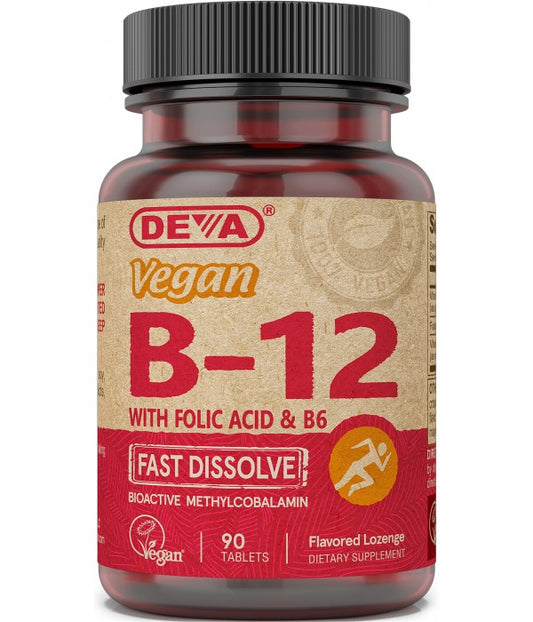 VEGAN VITAMIN B-12 (FAST DISSOLVE LOZENGES) - 1000 MCG - METHYLCOBALAMIN